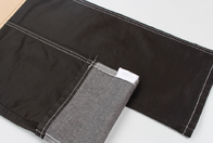 6.8oz coating spandex denim stof voor vrouwen zwart coating jeans stof
