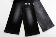 10.5 Oz Zwart High Stretch Warp Slub Denim Stof Voor Jeans