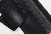 Goedkope prijs 10,5 oz polyester spandex zwart denim met elasticiteit denim stof voor jeans