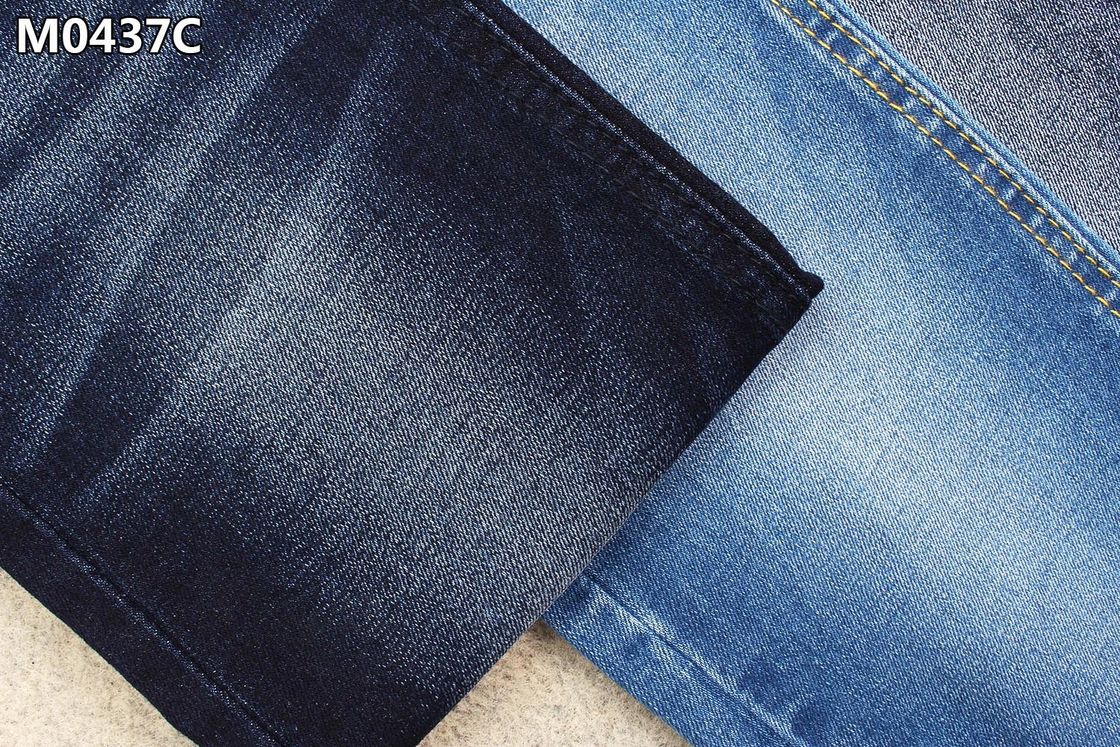 Indigo Blauwe van Katoenen het Denimstof Polyesterspandex met Licht de Jeansmateriaal van Lontvrouwen