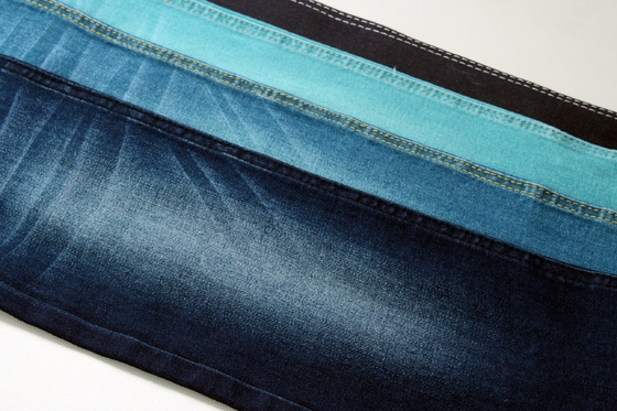Katoen polyester spandex denim stof voor een strakke en modieuze uitstraling
