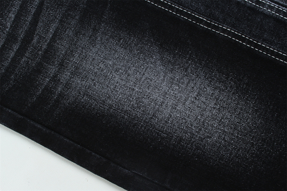 12 oz zwart denim stof voor mannen jeans of jas zwart achterkant voor merk jeans