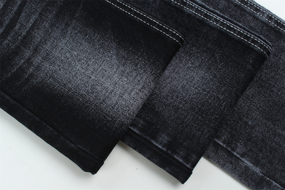 12 oz zwart denim stof voor mannen jeans of jas zwart achterkant voor merk jeans