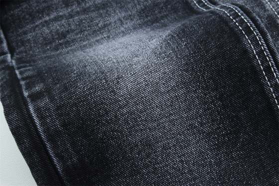 12 oz zwart denim stof voor mannen jeans of jas zwart achterkant voor merk jeans