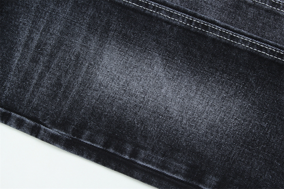 12 oz zwart denim stof voor mannen jeans of jas zwart achterkant voor merk jeans