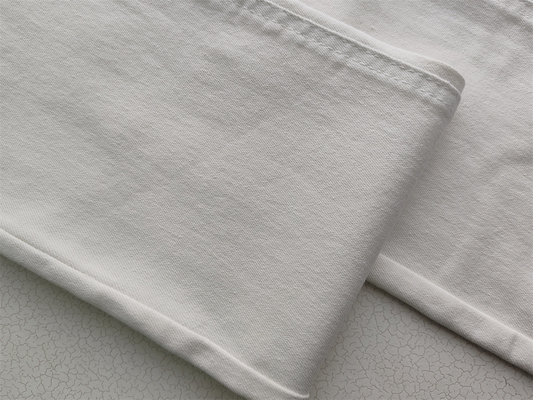 10oz PFD RFD witte denim stof voor vrouwen jeans van hoge kwaliteit super stretch bleek afwerking van China fabriek weilong