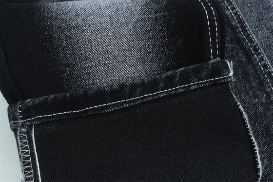13.5 oz Low Stretch Heavy Denim Stof Voor Man Werk Draag jeans Zwarte achterkant