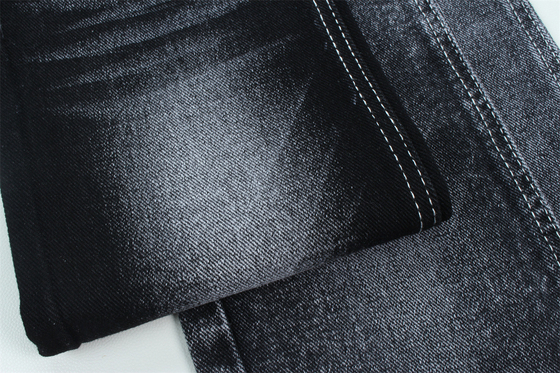 13.5 oz Low Stretch Heavy Denim Stof Voor Man Werk Draag jeans Zwarte achterkant