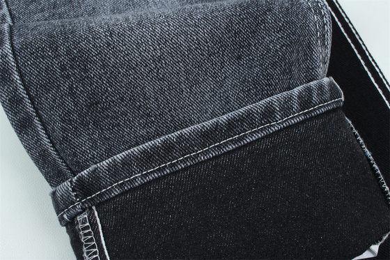 13.5 oz Low Stretch Heavy Denim Stof Voor Man Werk Draag jeans Zwarte achterkant
