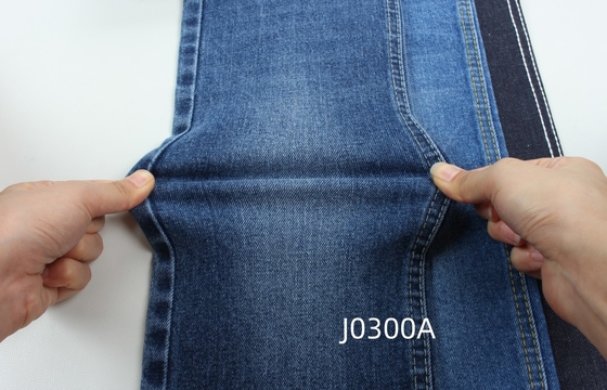 Groothandel 12,5 oz donkerblauw strak geweven denimstof voor jeans