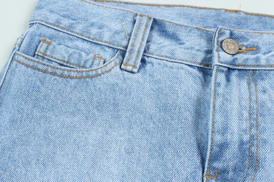 Vintage zware katoenen denimstof 14,5oz geweven strak 6 x 6 TWILL koel katoen rekbaar ademend