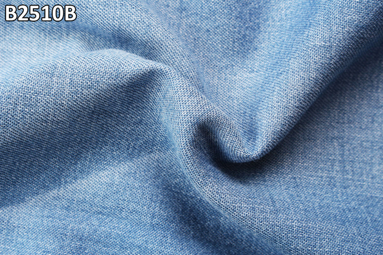 Hemd Denim Stof 5oz Zachte Hand Voel Goede Kwaliteit Rigid 100% katoen
