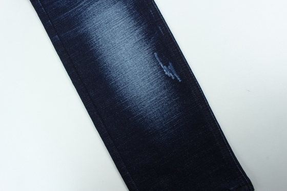 Groothandel 13,3 oz donkerblauw TR weft slub denim broek stof