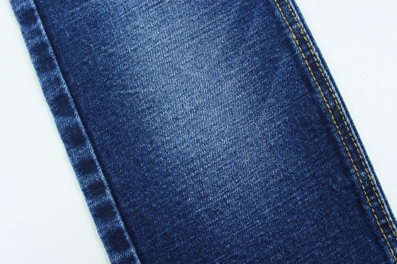 Groothandel 13,3 oz donkerblauw TR weft slub denim broek stof