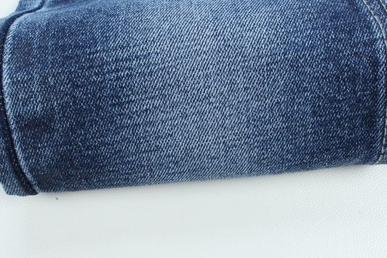 Groothandel 13,3 oz donkerblauw TR weft slub denim broek stof