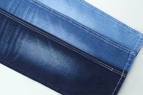 5000 meter 9 oz Warp Slub Denim Jeans Stof Donkerblauw