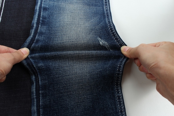 2024 nieuw ontwikkeld 10,5 oz crossshatch slub geweven denim jeans stof