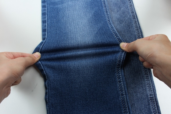 Speciaal spenen 10,3 oz donkerblauw low stretch denim jeans stof