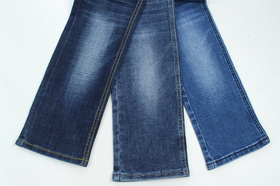 Crosshatch Slub High Stretch Cotton Polyester Spandex Denim Stof Voor Mannen Jeans