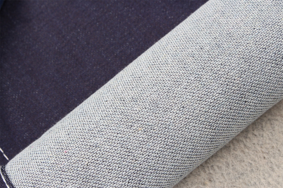 Fake gebreide katoen polyester rayon spandex Terry denim stof voor jeans