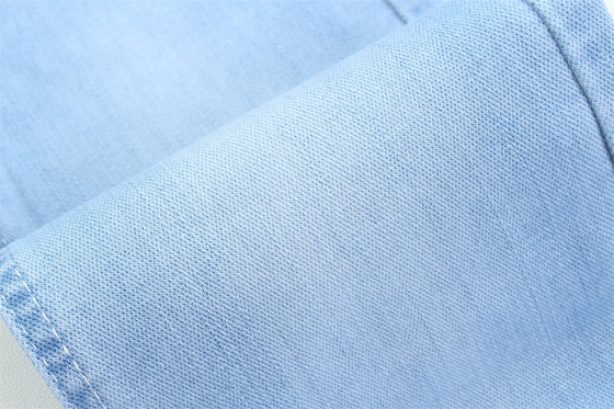 10 Once Dobby Cotton Polyester Spandex Stretchy Jacquard Denim Stof Voor Jeans