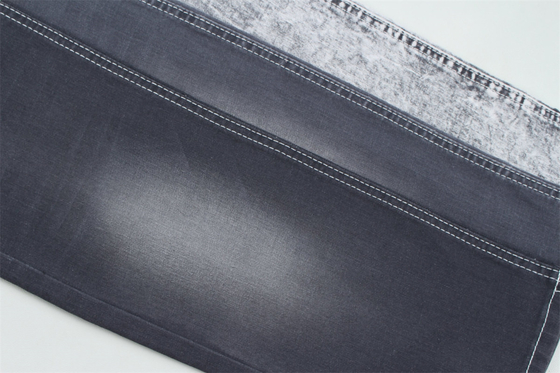 Donkergrijze kleur Stretch Slub Denim Stof Voor jeans