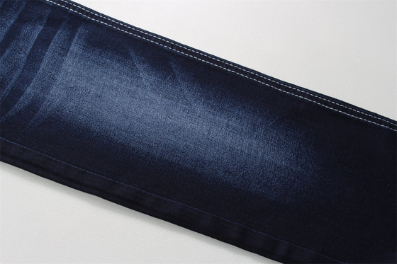 Donkerblauw Zwart Achterkant Goed Stretch Denim Stof Voor Jeans