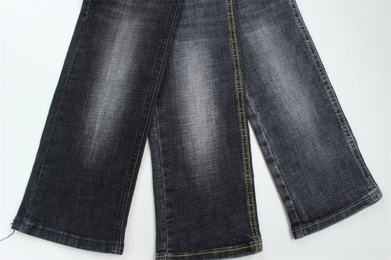 Topkwaliteit Donker Zwart Kruisband Stretch Denim Stof Voor Mannen Jeans