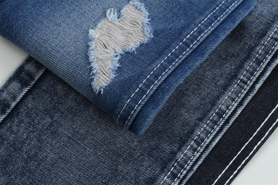 12.1 Oz Maak een rechtshandige 3x1 hek met een rijke oppervlakte textuur katoen polyester spandex textiel jeans TR denim stoffen