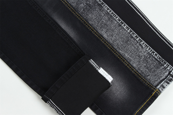 10 oz. Zwart Zwart Good Stretch Denim Stof Voor Jeans
