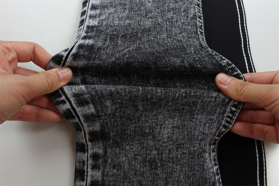 10 oz. Zwart Zwart Good Stretch Denim Stof Voor Jeans