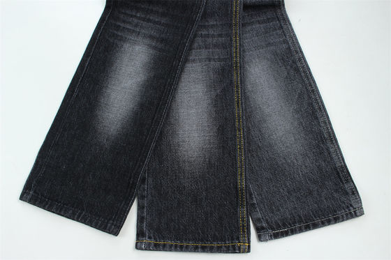 100% katoen 12 Once Virgin katoen rigide denim stof voor jeans donker zwart