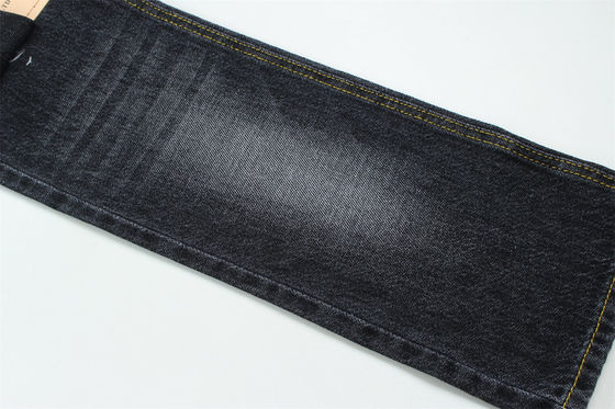 100% katoen 12 Once Virgin katoen rigide denim stof voor jeans donker zwart