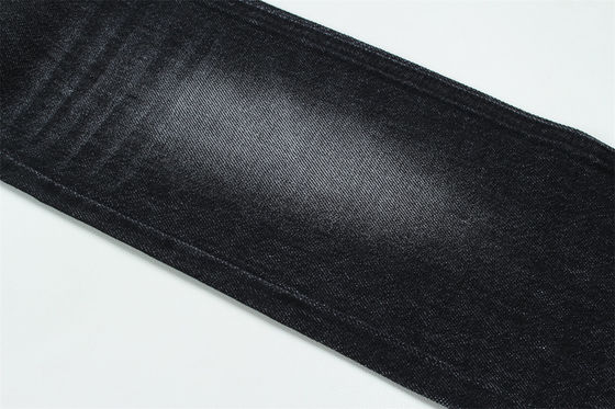 100% katoen 12 Once Virgin katoen rigide denim stof voor jeans donker zwart