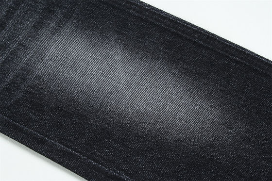 100% katoen 12 Once Virgin katoen rigide denim stof voor jeans donker zwart