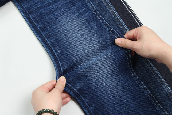 Speciaal weven Denim Stof Met Warp Slub Zwaar Voor Mannen Jeans Katoen Polyester Spandex Denim Stof