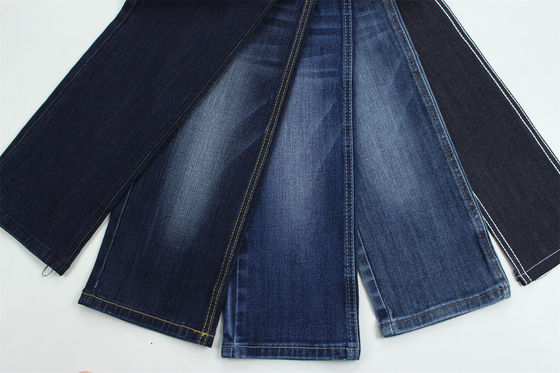 Speciaal weven Denim Stof Met Warp Slub Zwaar Voor Mannen Jeans Katoen Polyester Spandex Denim Stof