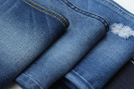 10oz Denim Stof Rigid 100%C Voor Brand Style Jeans Boy Friend Style Zachte Handfeel Super Donkere Blauwe Kleur