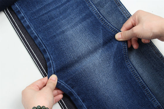 10oz speciaal weven denim stof met warp slub zwaar voor mannen jeans katoen polyester spandex denim stof China Factory