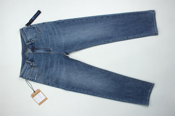 11 oz Jacquard Full Lycra Dobby Denim Stof Voor Jeans