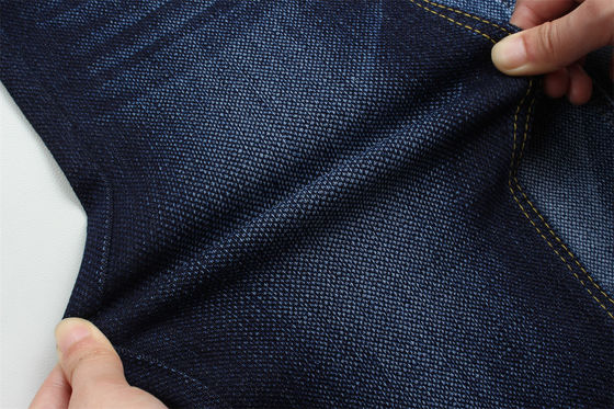 Hoge stretch jacquard denim full lycra dobby stof voor jeans breedte 58/59"