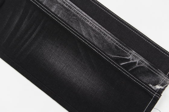 Topkwaliteit Donker Zwart Stretch Denim Stof Voor Jeans