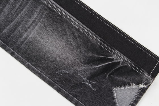 Topkwaliteit Donker Zwart Stretch Denim Stof Voor Jeans