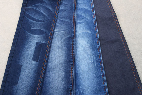 Donkerblauwe, volledige Lycra Slub Denim Stof voor Kinder- en Damesjeans