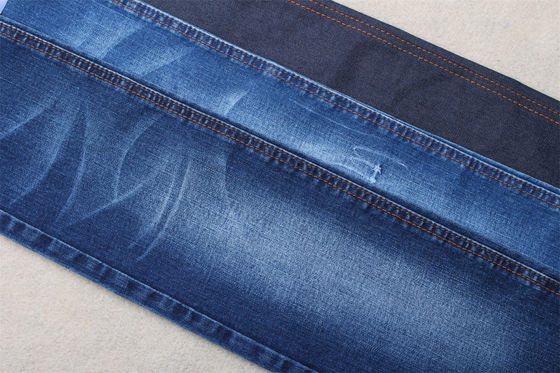 Donkerblauwe, volledige Lycra Slub Denim Stof voor Kinder- en Damesjeans