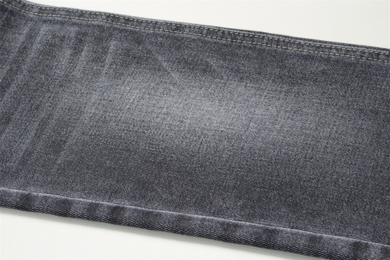10.5oz Zwarte Denim Stof Stijf 100% Katoen Zwart En Zwart Achterkant Voor Stijl Jeans Jongen Vriend Stijl Zachte Handgevoel Vrouwen