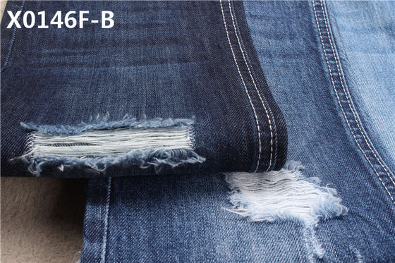 308 GSM 58/60" 10+10S*10 Cotton Denim Fabric for Apparel-Jeans with Soft Hand Feel