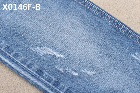 308 GSM 58/60" 10+10S*10 Cotton Denim Fabric for Apparel-Jeans with Soft Hand Feel