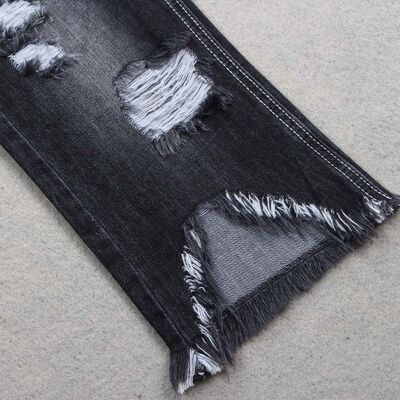 9.8oz Zwavelzwart Warp Slub Denim stof 100% katoen ontginnings jeansstof