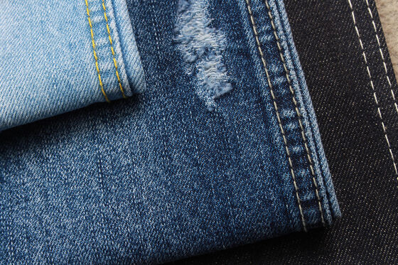 12oz 100% katoenen jeans met kruisluik, Sanforizing jeans stof.